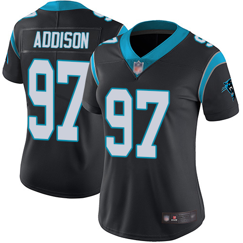 Carolina Panthers Limited Black Women Mario Addison Home Jersey NFL Football 97 Vapor Untouchable